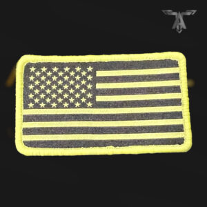 Colored US Flag Patch Velcro - Yellow