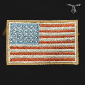 Classic US Flag Patch Velcro - Bronze